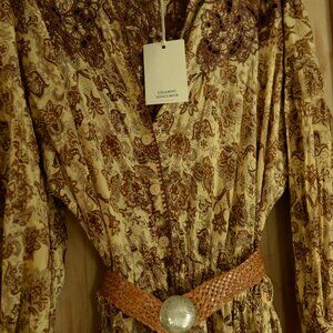 Chasing Unicorns button down dress, NWT large